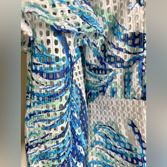 Lilly Pulitzer | Laurie Romper | White & Blue Eyelet | Women’s 12 - Picture 6 of 6